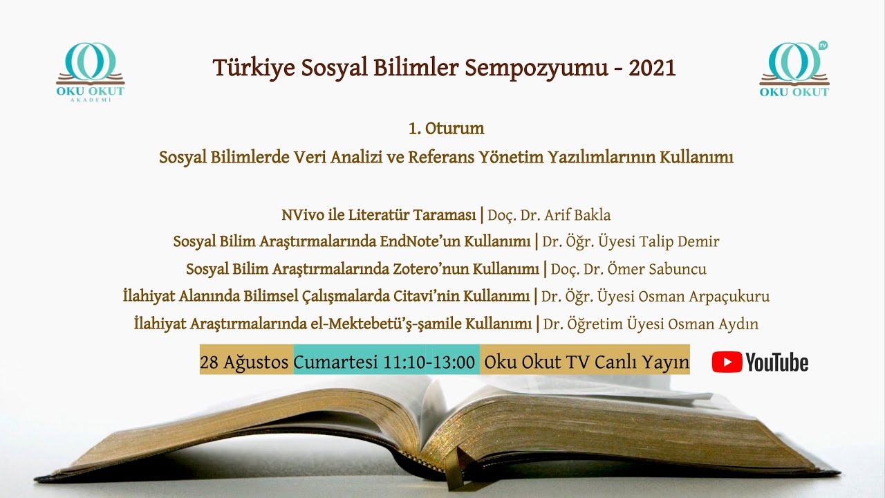 1. Sosyal Bilimlerde Veri Analizi ve Referans Yönetim Yazılımlarının Kullanımı