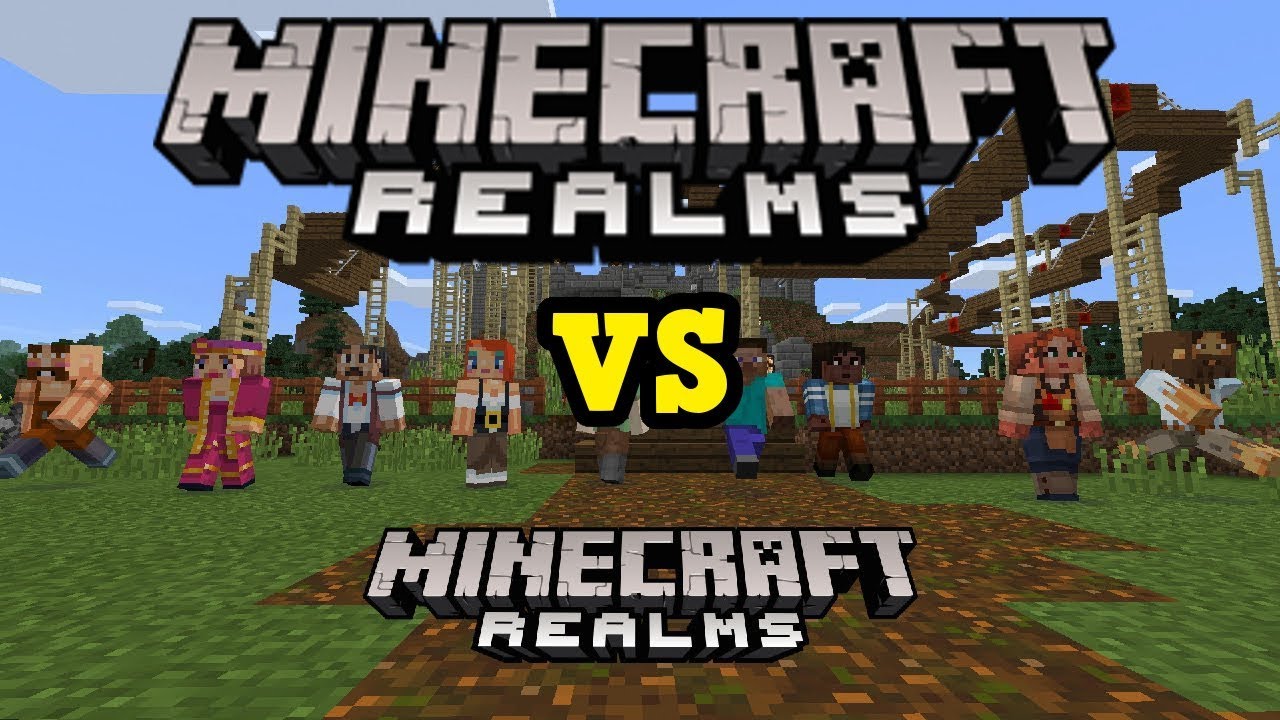Minecraft Realms vs Minecraft Realms (HUGE DIFFERENCE FROM PE)