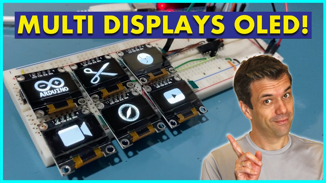 MULTI DISPLAYS OLED COM ARDUINO | Vários Displays OLED I2C com um barramento!