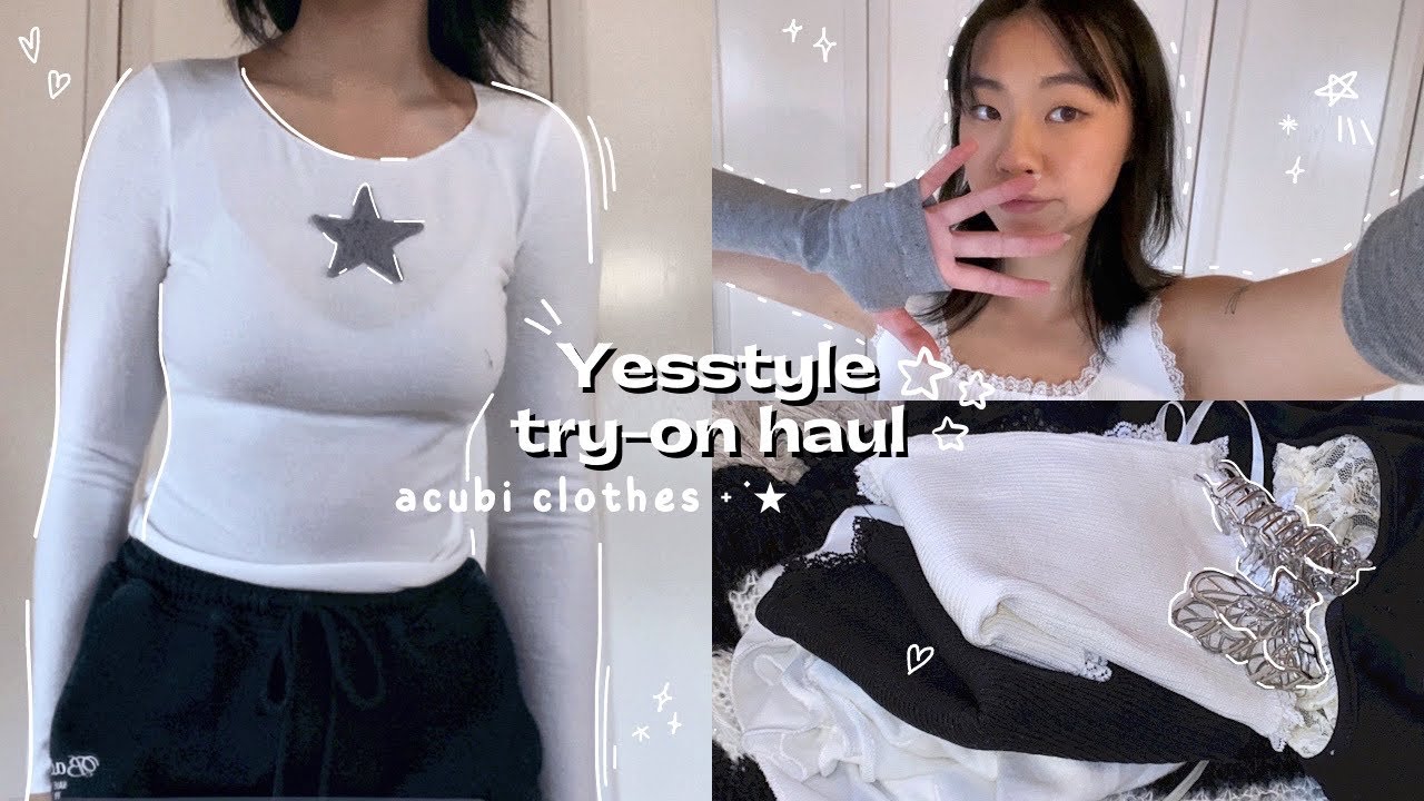 YESSTYLE HAUL: ✦ ࣪˖try-on acubi clothes ˖ ࣪⭑