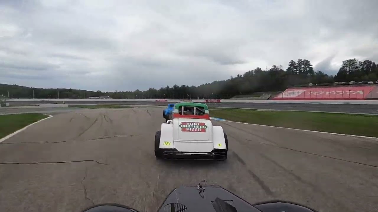 Roof cam INEX Legend New Hampshire Motor Speedway Road Course Feature #4, September 16, 2023