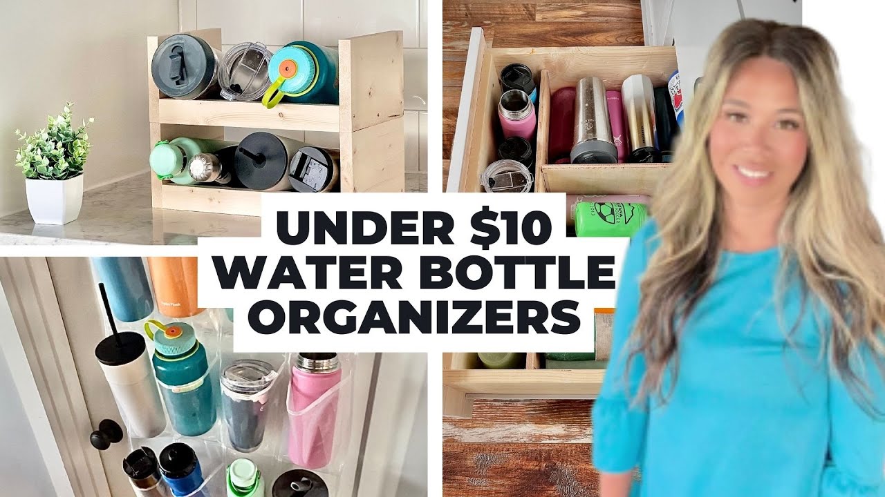 $10 Water Bottle Organizing Ideas