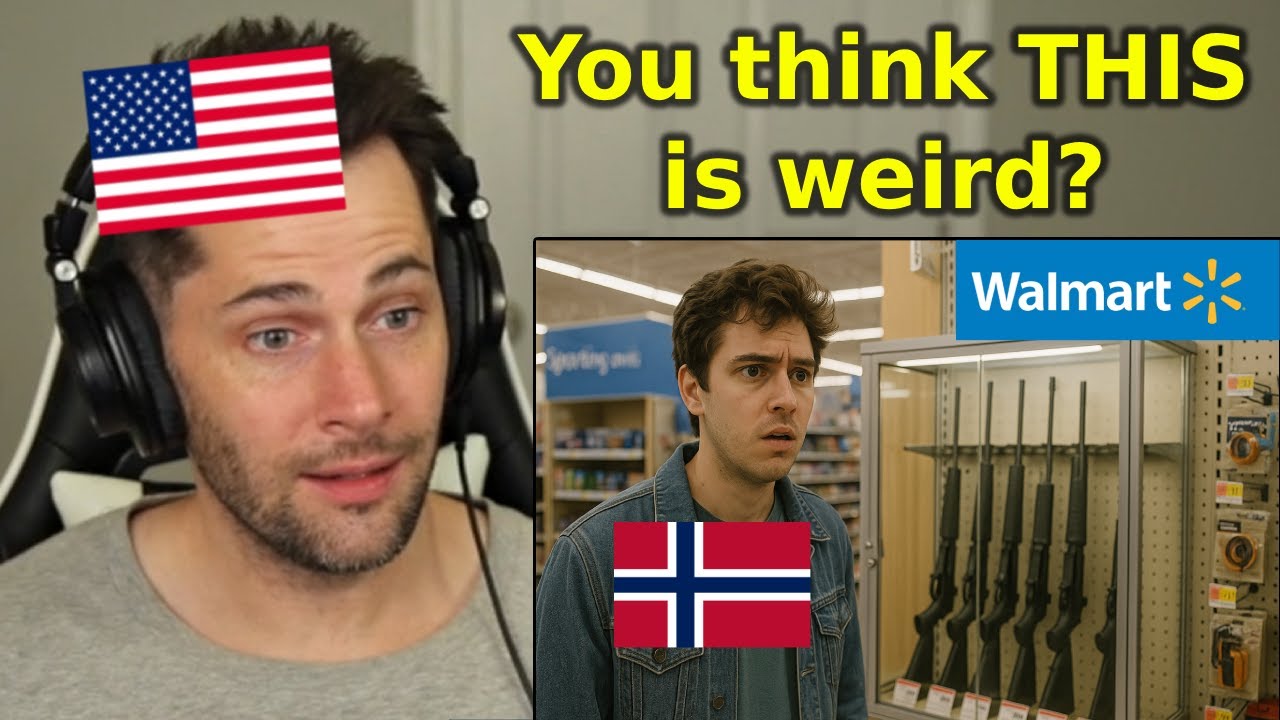 American Reacts to Norwegians Experiencing Walmart in the USA