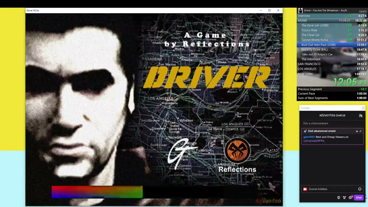 Driver - You are the wheelman 1:03:49 PC Speedrun