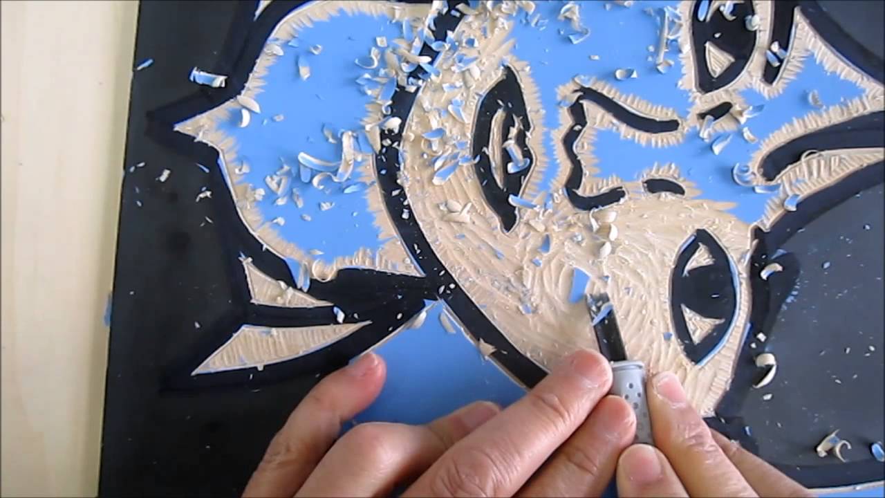 小学校図工　木版画の彫り方解説3
