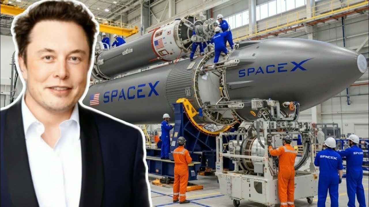 Inside the Elon Musk SpaceX Factory: Building World's Most Powerful Rockets for Mars