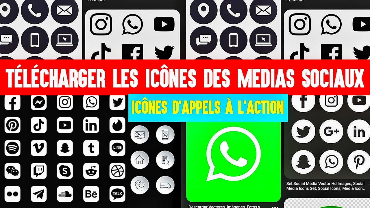 comment télécharger les icônes d'appels d'action, icônes réseaux sociaux PNG, QR, icônes WhatsApp