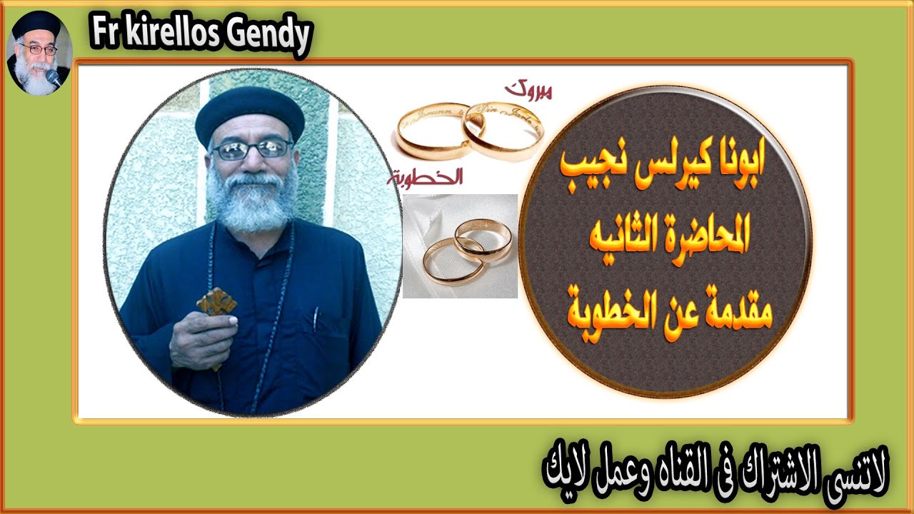 ابونا كيرلس نجيب --- المحاضرة التانية --- الاستمارة