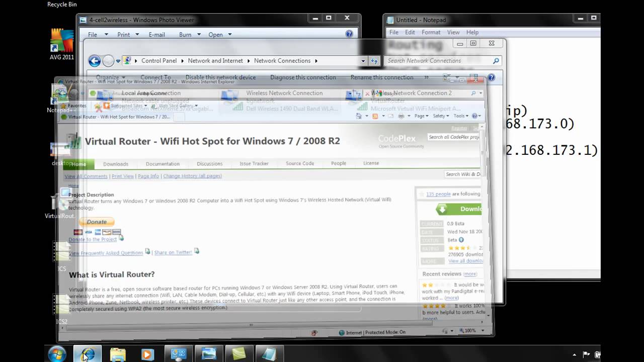 How to use Internet Connection Sharing with Wireless