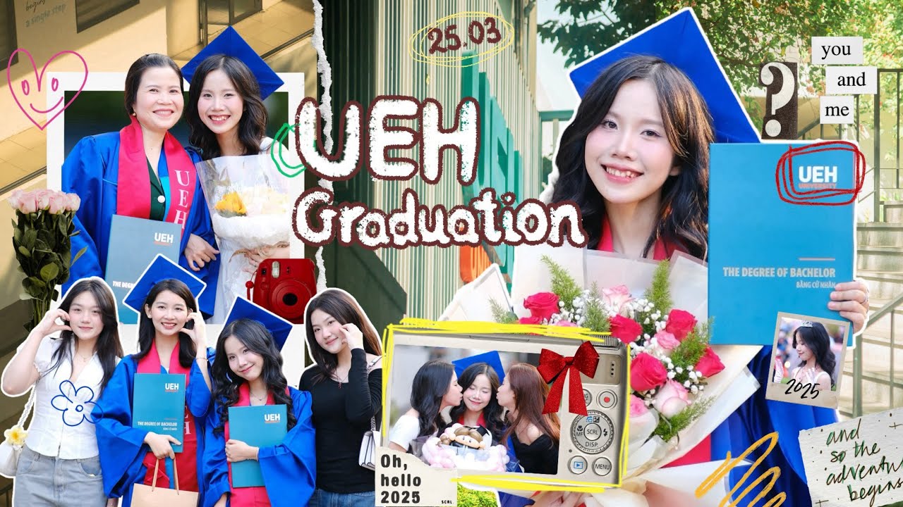 mình tốt nghiệp UEH  | UEH Graduation vlog ✎ (rất ồn)