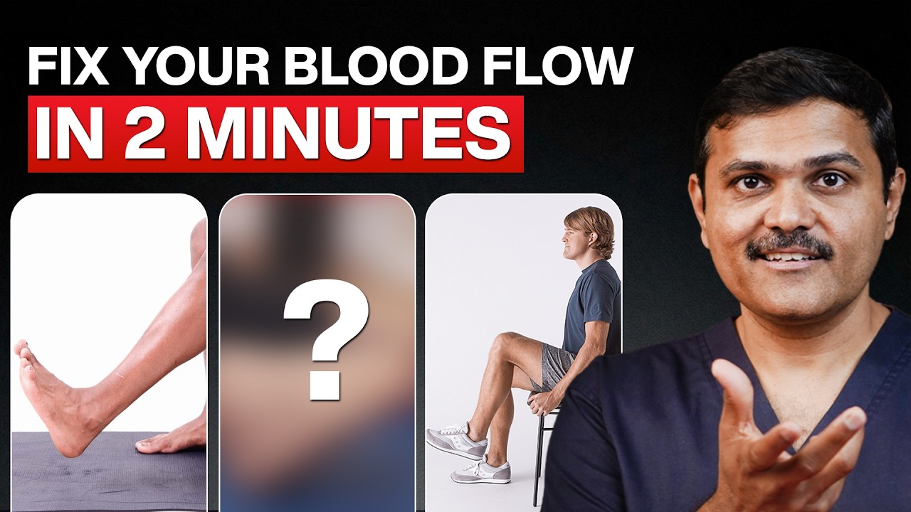Poor Leg Circulation? Do These 4 Exercises While Sitting | Doctor Demonstrates