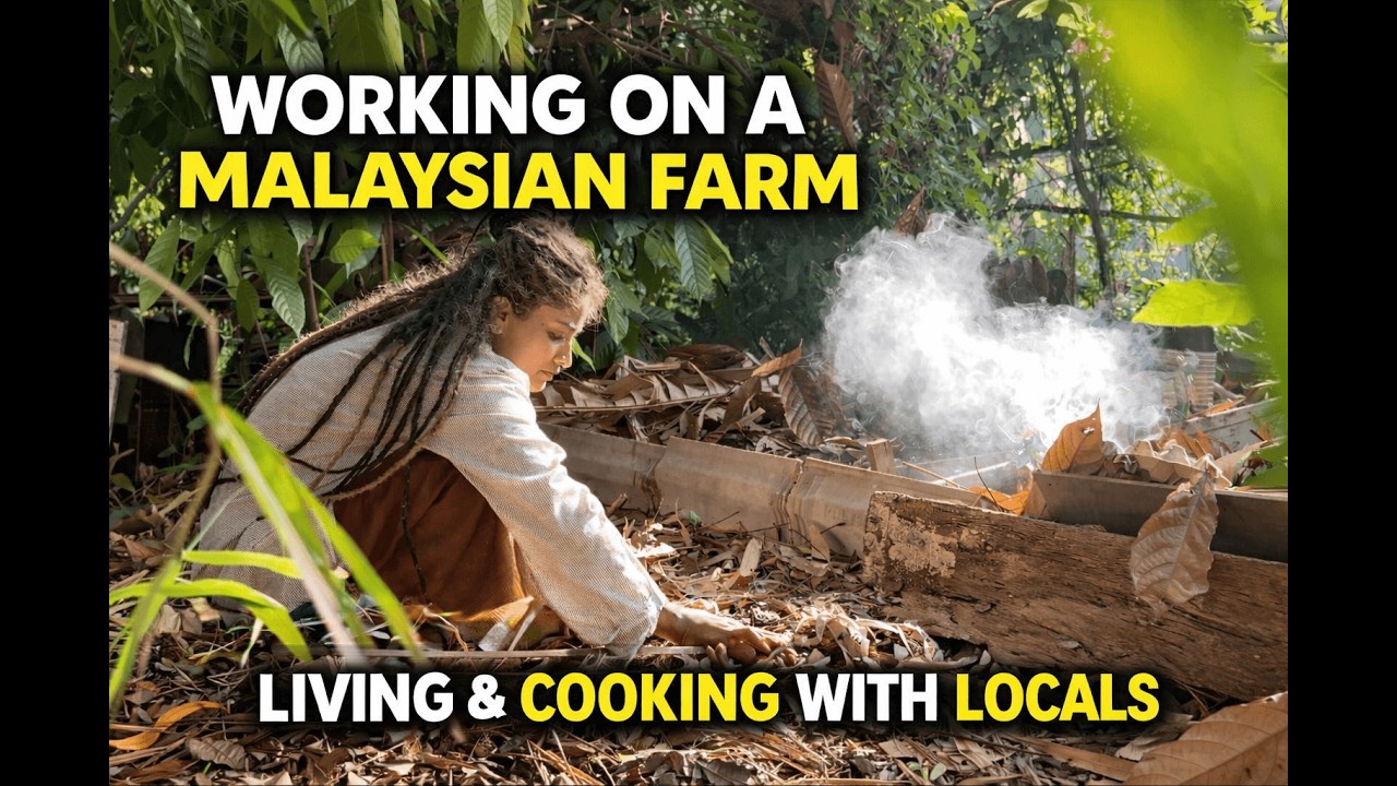 Working on a Malaysian Farm 🇲🇾 | Living & Cooking with Locals | Real Farm Life - Mythri Mosaic