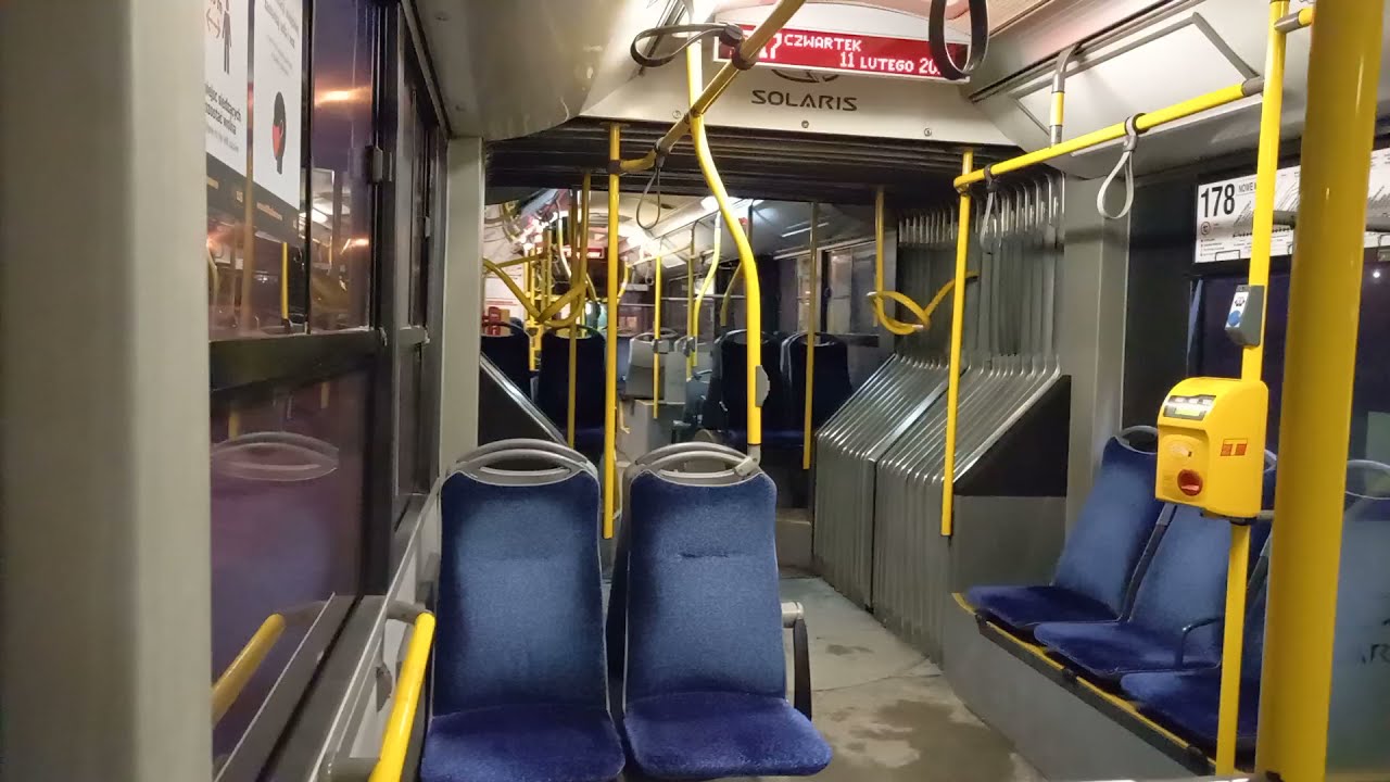Przejazd warszawskim autobusem Solaris Urbino 18 #8897 linia 178