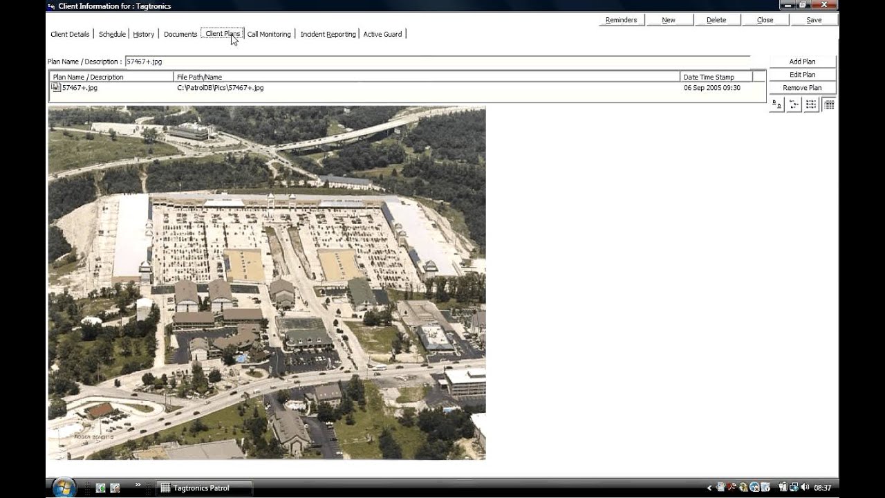 Security Guard Patrol Client Information - Tagtronics Security Guard Software