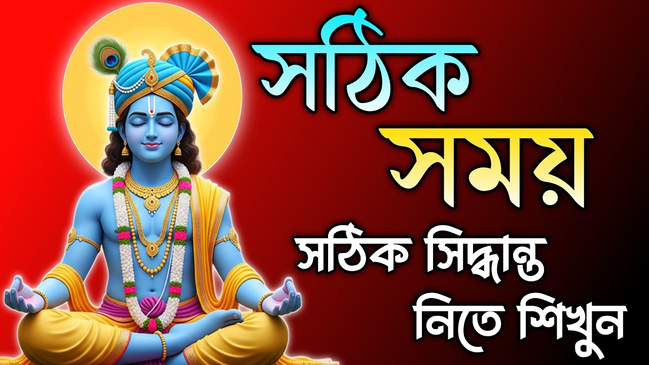 সঠিক সময়ে সঠিক সিদ্ধান্ত নিতে শিখুন | Krishna Bani in Bengali | Shree Krishna Gita Updesh