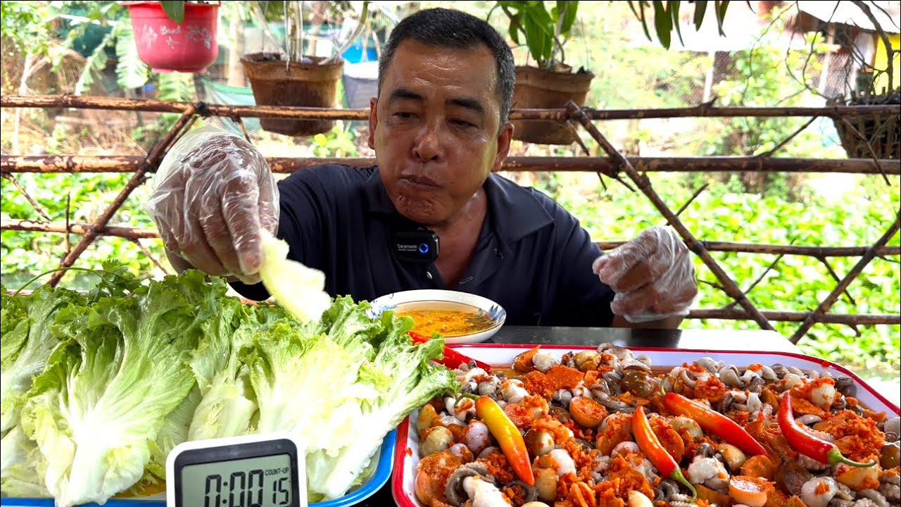 QUÁ SỨC KHỦNG.KHIẾP Đỉnh Cao Ăn Cay, Rau Độn Mực | ATĐQ