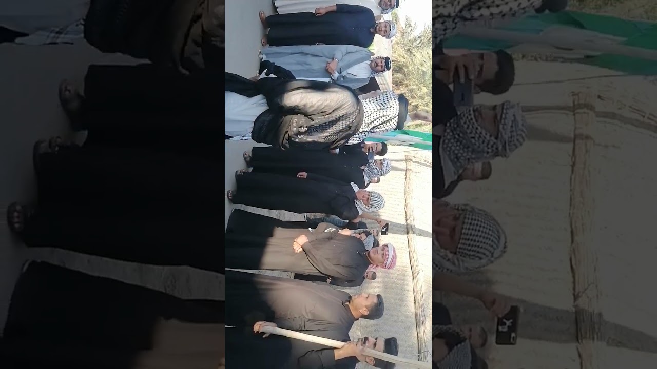 جانب اخر من هوسة الشاعر كريم سلمان ال محاسن في تشيع صفاء حسين البورثيه