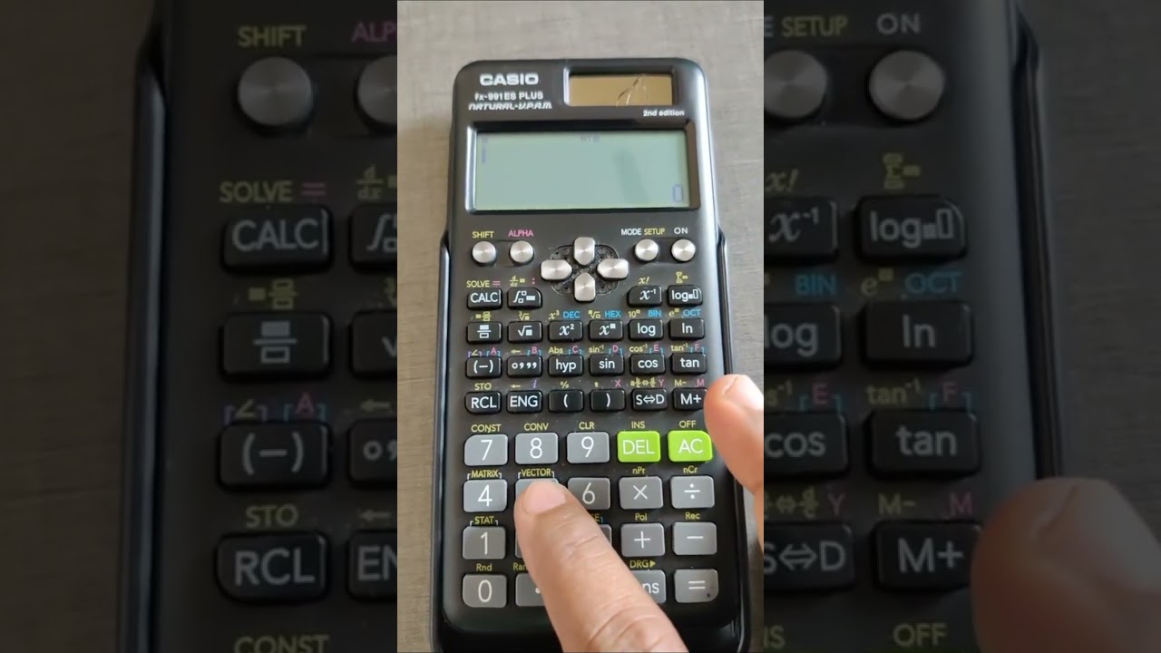 Calci Tricks n Tips: how to enter vector in a calculator?