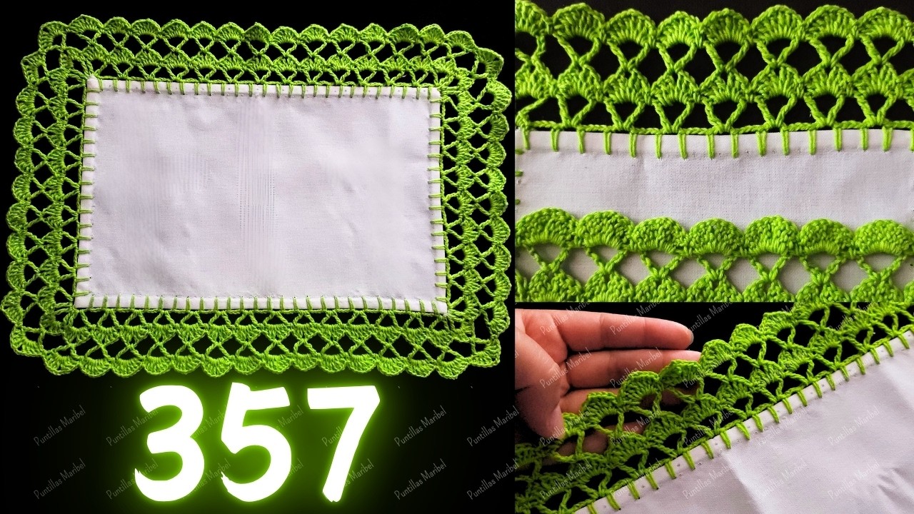 Mira que linda luce esta puntilla en servilletas para recuerdos 💗357