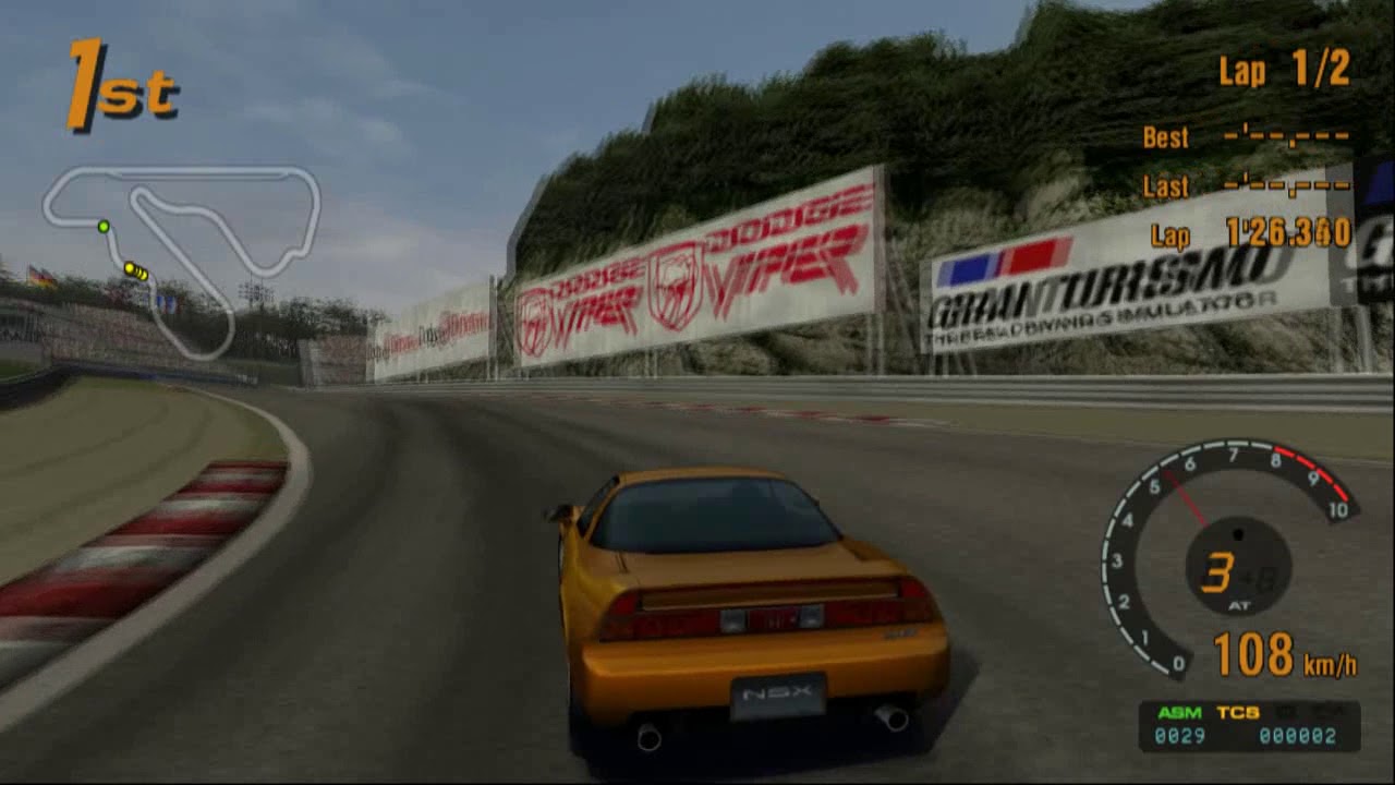 Gran Turismo 3 A-Spec PS2 | Apricot Hill Raceway II | Honda NSX Type S Zero '97