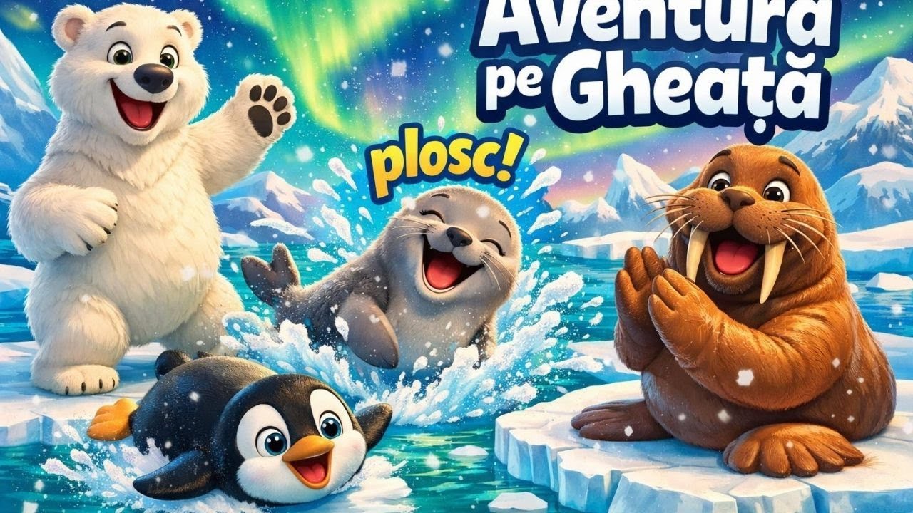 🐻&zwj;❄️ Animalele Polare 🦭| Aventură pe Gheață✨🧊 | C&acirc;ntec cu animale pentru copii 🐧🌈 TraLaPici