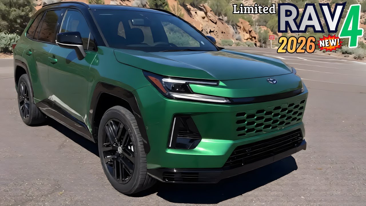 Совершенно новый RAV4 Limited 2026 года представлен в эксклюзивном зеленом цвете!