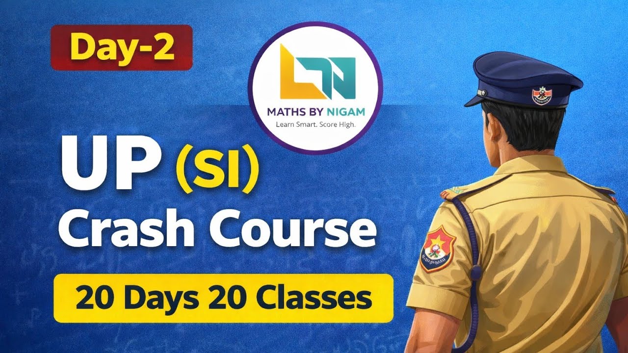 UPSI crash course Day-2 | Concept + Practice + PYQs| By Nigam sir 