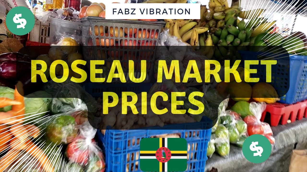 ROSEAU MARKET PRICES | DOMINICA | VLOG #fabzvibration #dominica #veggies #prices