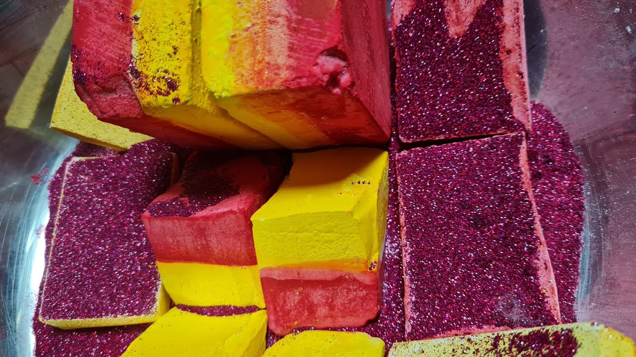 ASMR 💫 Dyed BSN Gymchalk Blocks & Reforms 💫 [BSN's new texture]💫