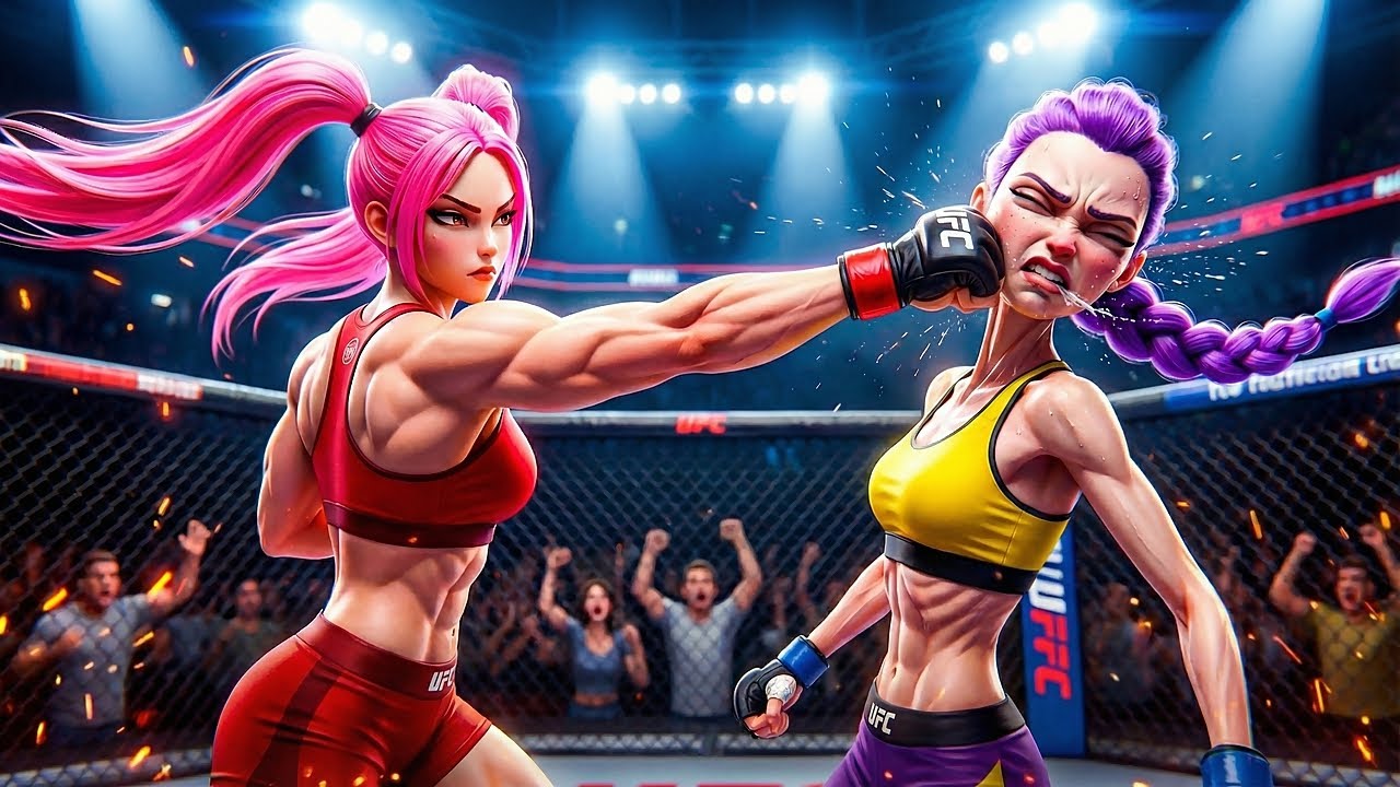 OMG 😱 EPIC FIGHT: RUMI vs MIRA in the Octagon | Who Survives? 🏆 (KPDH Funny Videos)