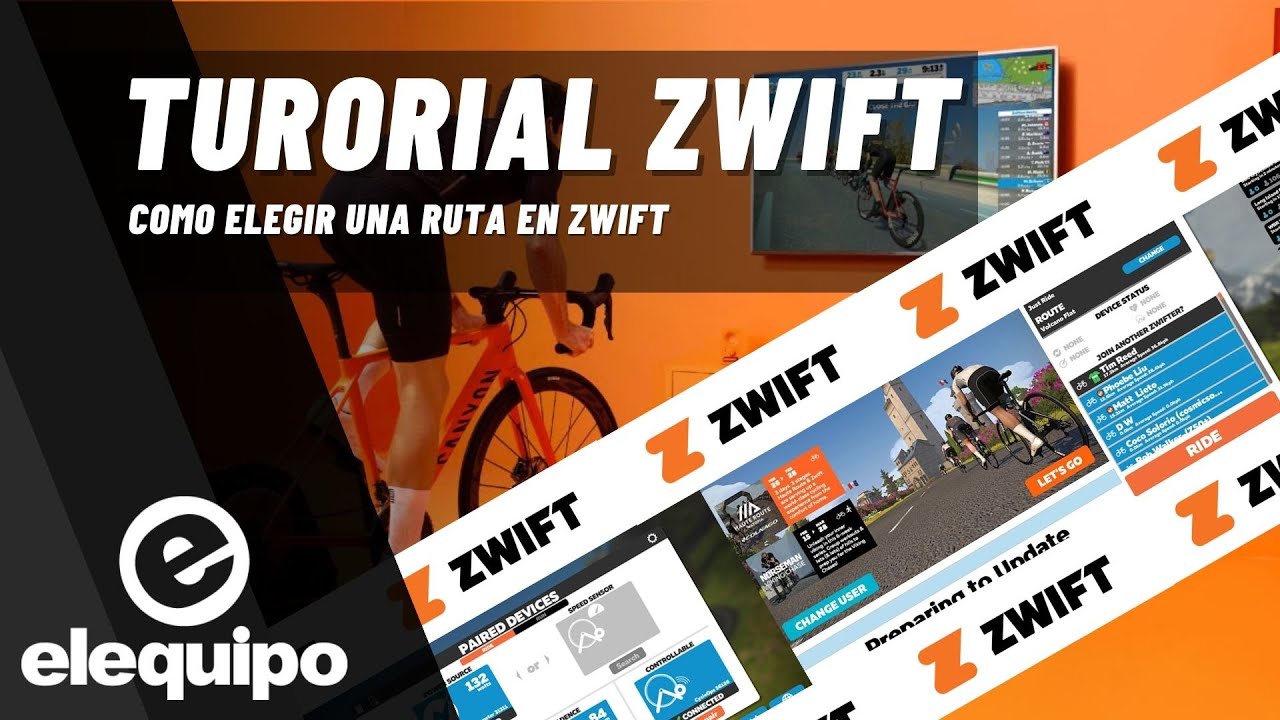 Como elegir una ruta en Zwift