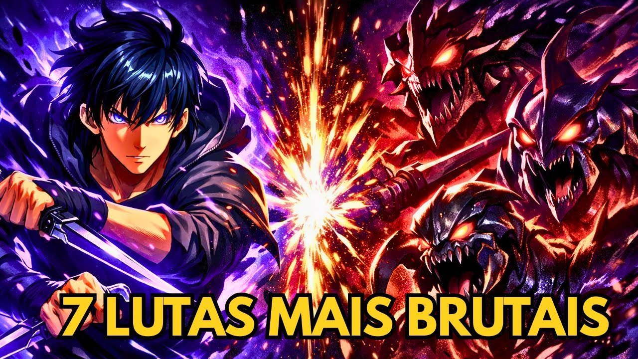 AS 7 LUTAS MAIS BRUTAIS DE SOLO LEVELING!