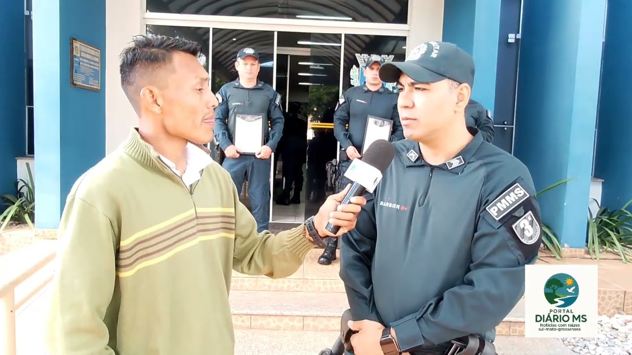 A pol&iacute;cia militar de Amambai Recebeu homenagem na camara municipal de Amambai Ms