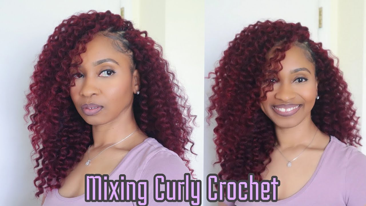 How I Mix Freetress Joyful and Soulful Curl Crochet Hair To Create A Natural Curly Look| Fall Hair