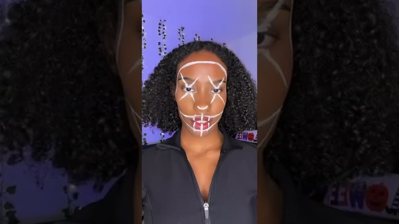 Purge mask makeup #shorts#halloween#purge