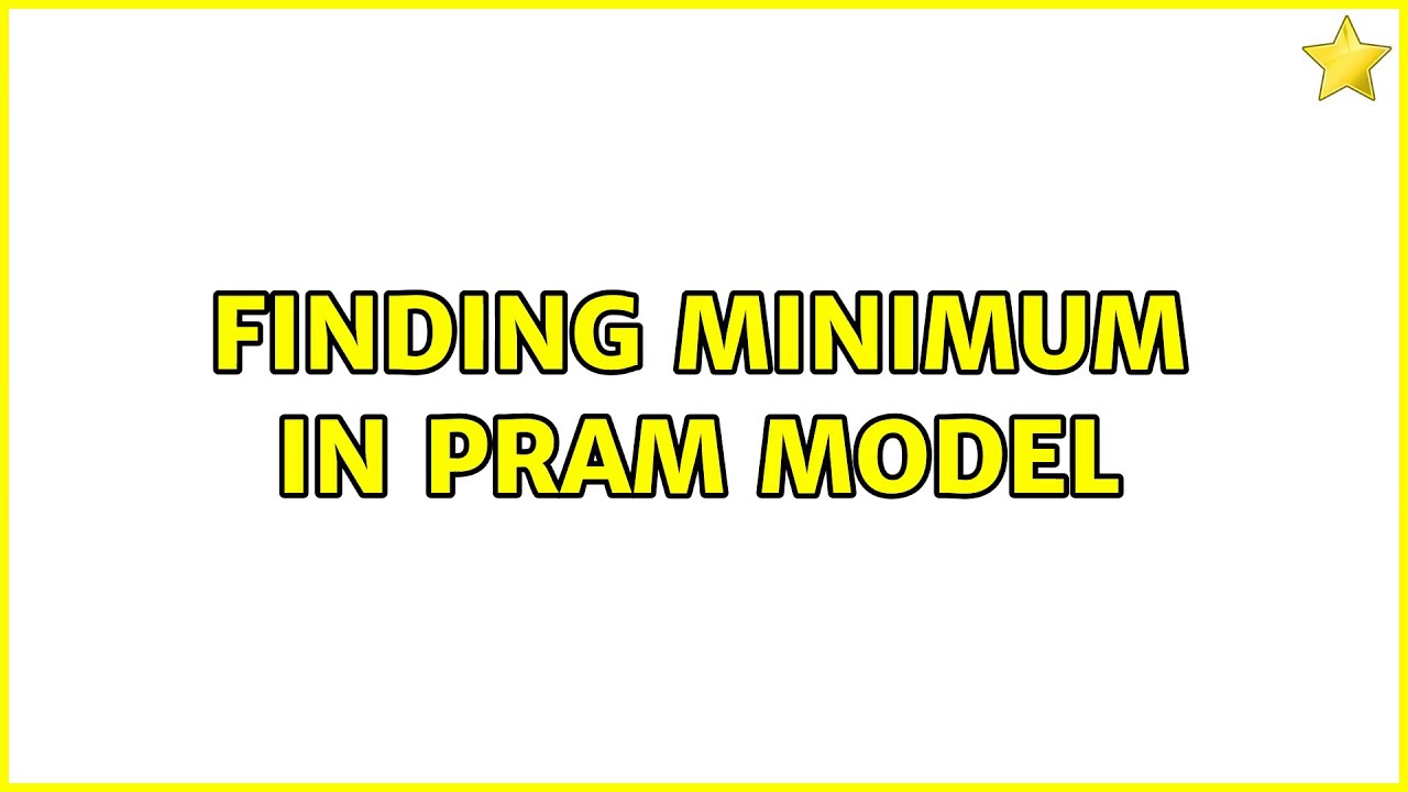 Finding minimum in PRAM model