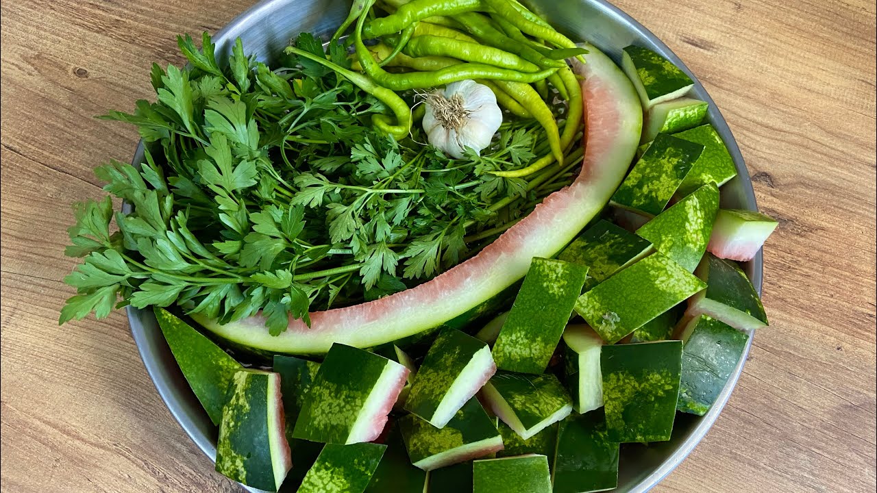 🥇 Соленые огурцы из арбузной цедры.! зимние соленья.! 😋