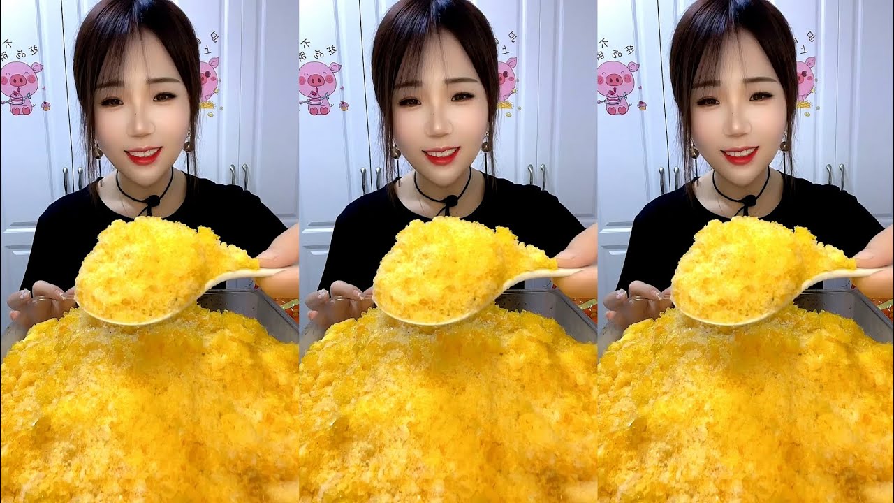 ASMR SHAVED ICE EATING / ICE EATING