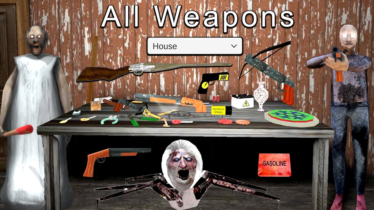All New Weapon On Table And Spider Mom Inside House - Granny Latest 1.9 Update
