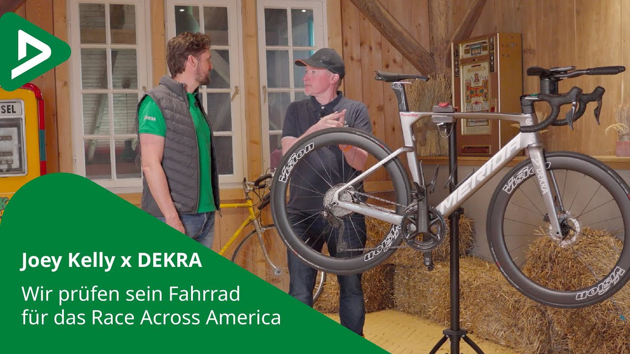 Joey Kelly bei DEKRA: Fahrrad-Check für das Race Across America