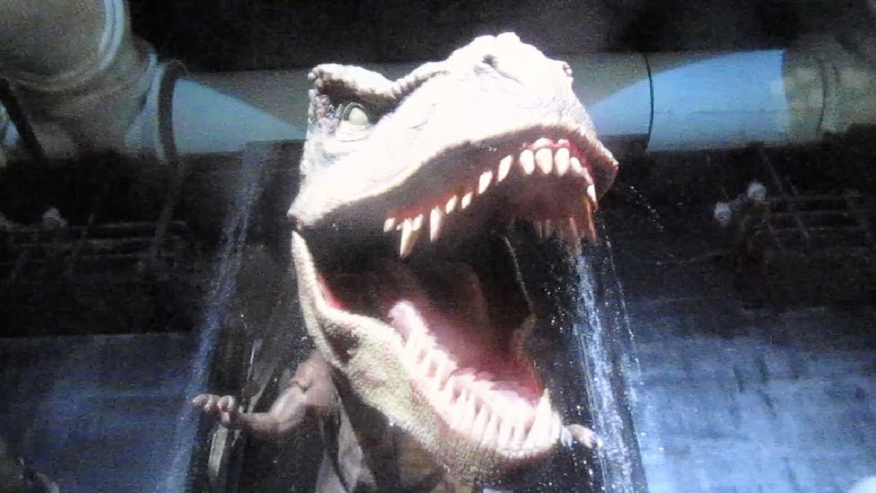 Jurassic Park The Ride Front Seat on-ride HD POV Universal Studios Hollywood