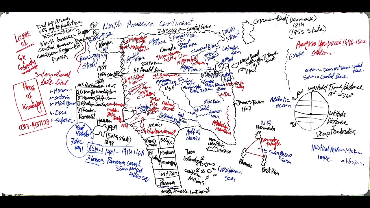 Lecture#01: North America Continent | GK & Geography By Malik Asif Hayat