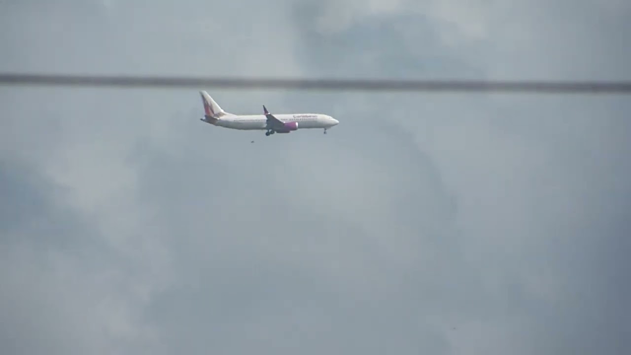 Caribbean Airlines 737 max 8 Approach into Piarco Intl #caribbeanairlines