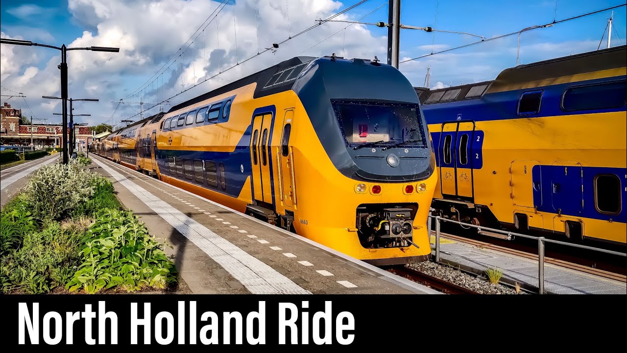 Train Cab Ride NL / Amsterdam - Enkhuizen - Amsterdam / VIRM Intercity / May 2020