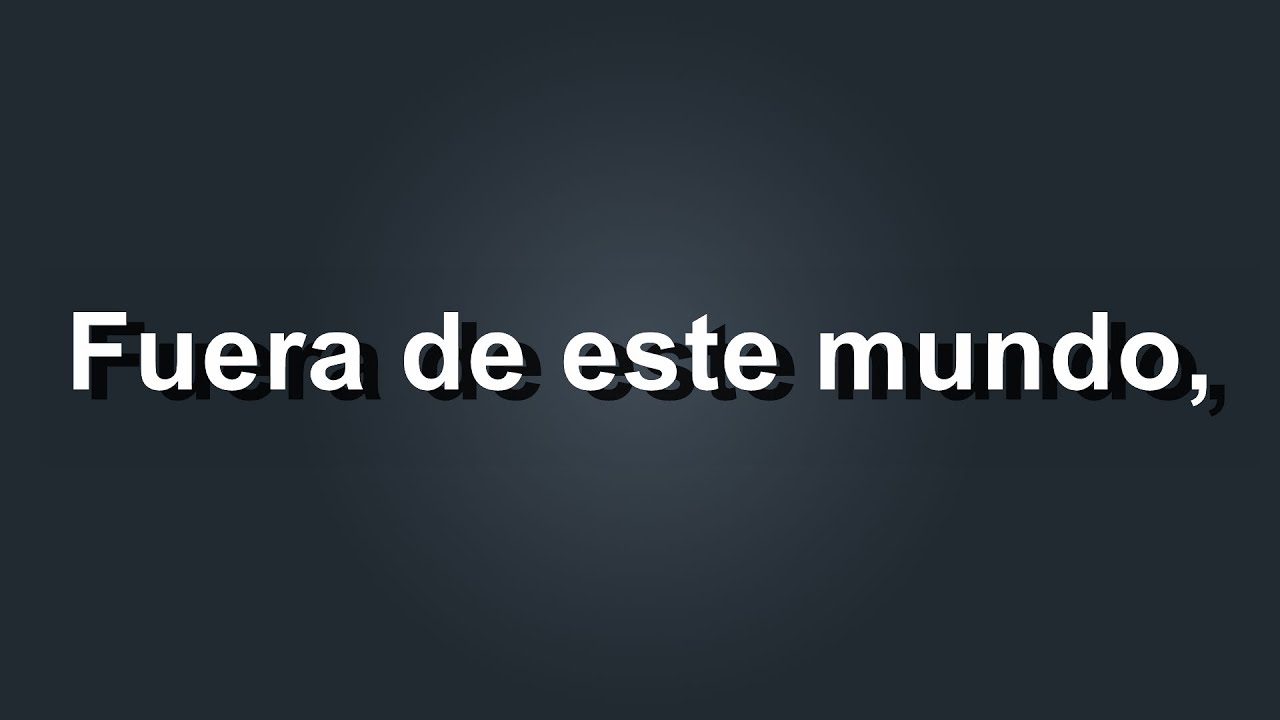 Franco de Vita - Fuera De Este Mundo - Letra - HD