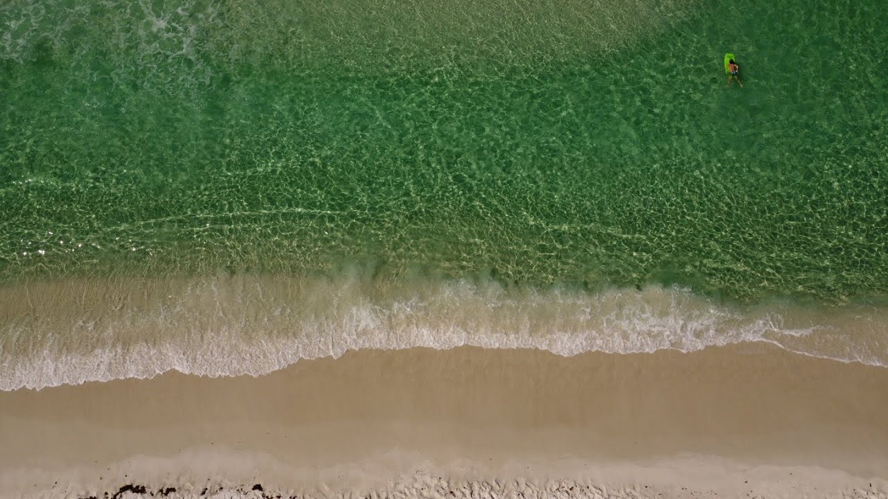 Santa Rosa Beach on Florida's Scenic Highway 30A - Beautiful Beach Drone Video - DJI Mini II