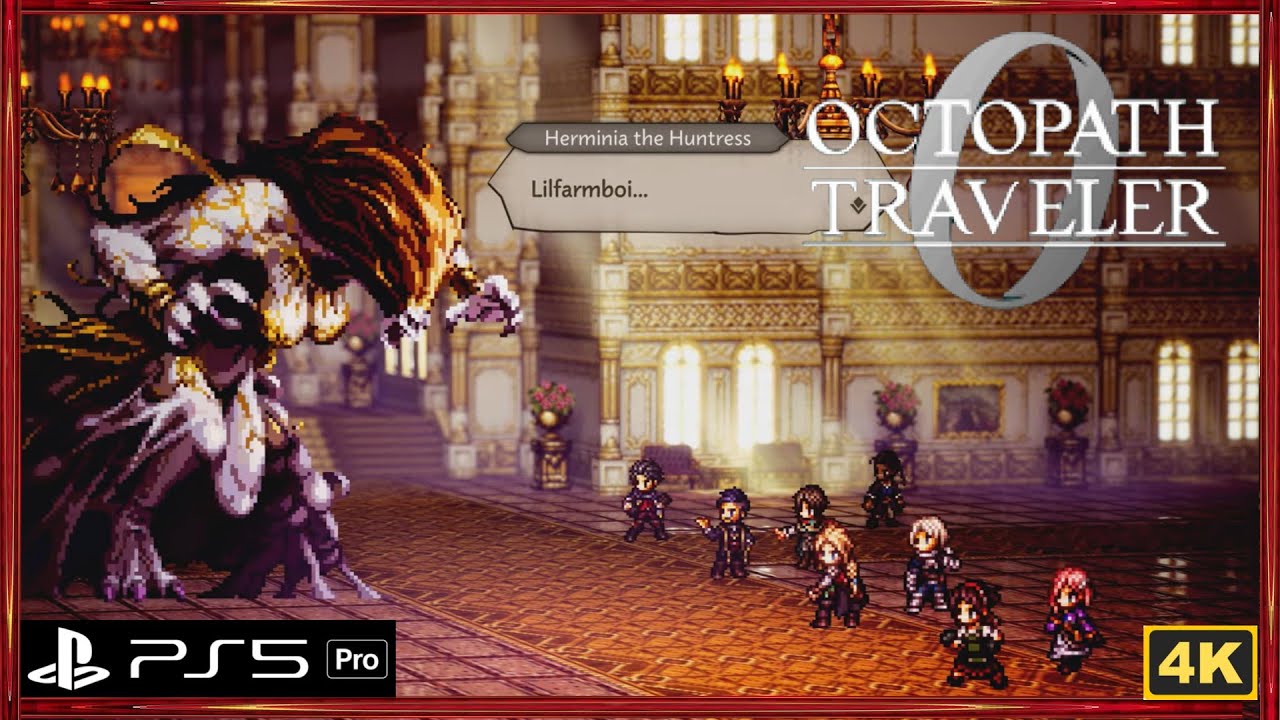 Octopath Traveler 0 Master of Wealth Chapter 3 Herminia the Huntress Boss, Ending Scene & Build TS
