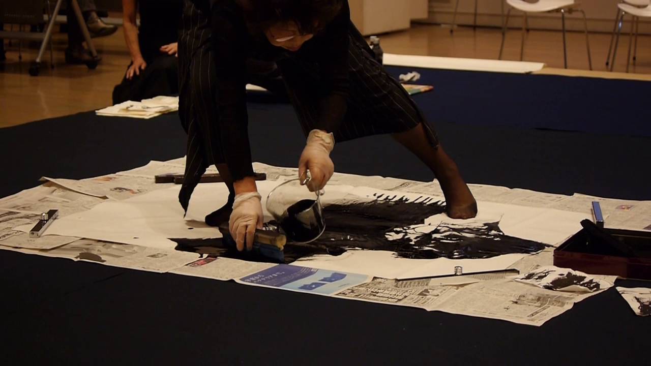 そう津安輝子・第68回毎日書道展会員賞受賞者揮毫会