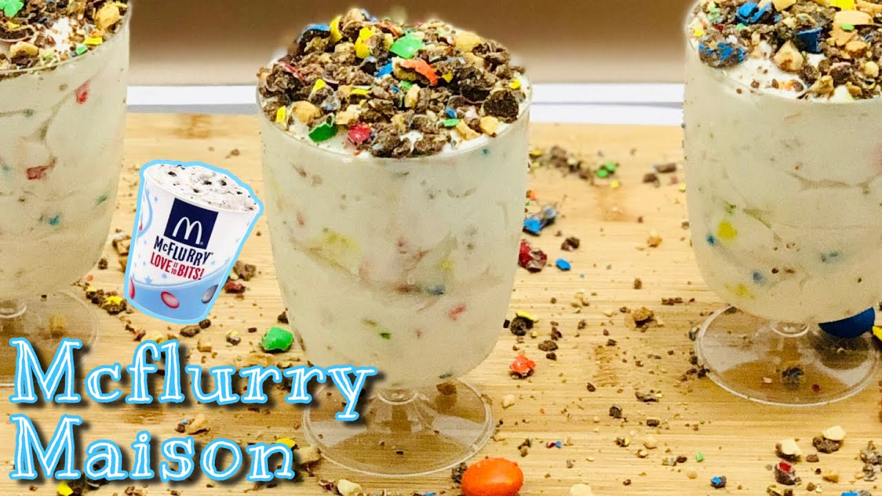 RECETTE DE GLACE À LA VANILLE ET MASCARPONE 100% MAISON: Style Mcflurry M&M’s. Deli Cuisine