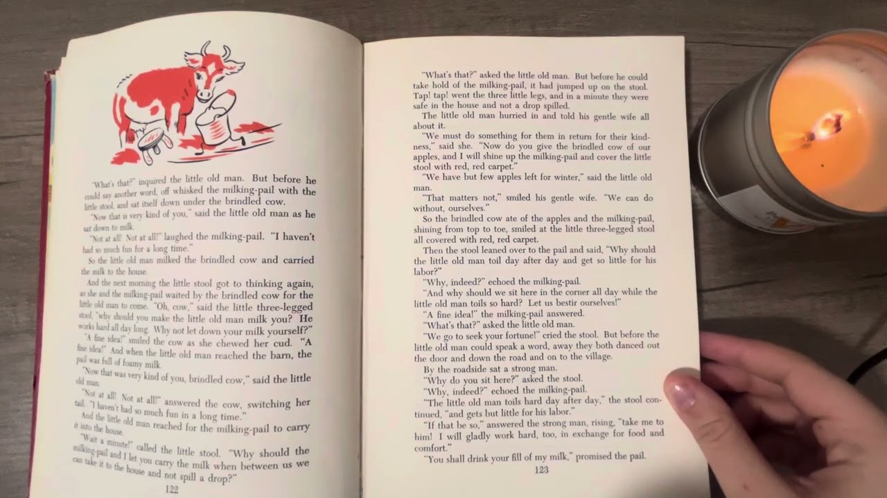 Vintage Children’s Storybook: Children’s Hour “The Three-Legged Stool” ASMR Whisper Read-Aloud